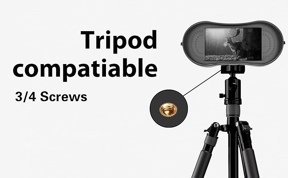 Nachtzicht Verrekijker 8x HD 1080P met IR – Digitale Zoom voor Jacht, Camping & Outdoor