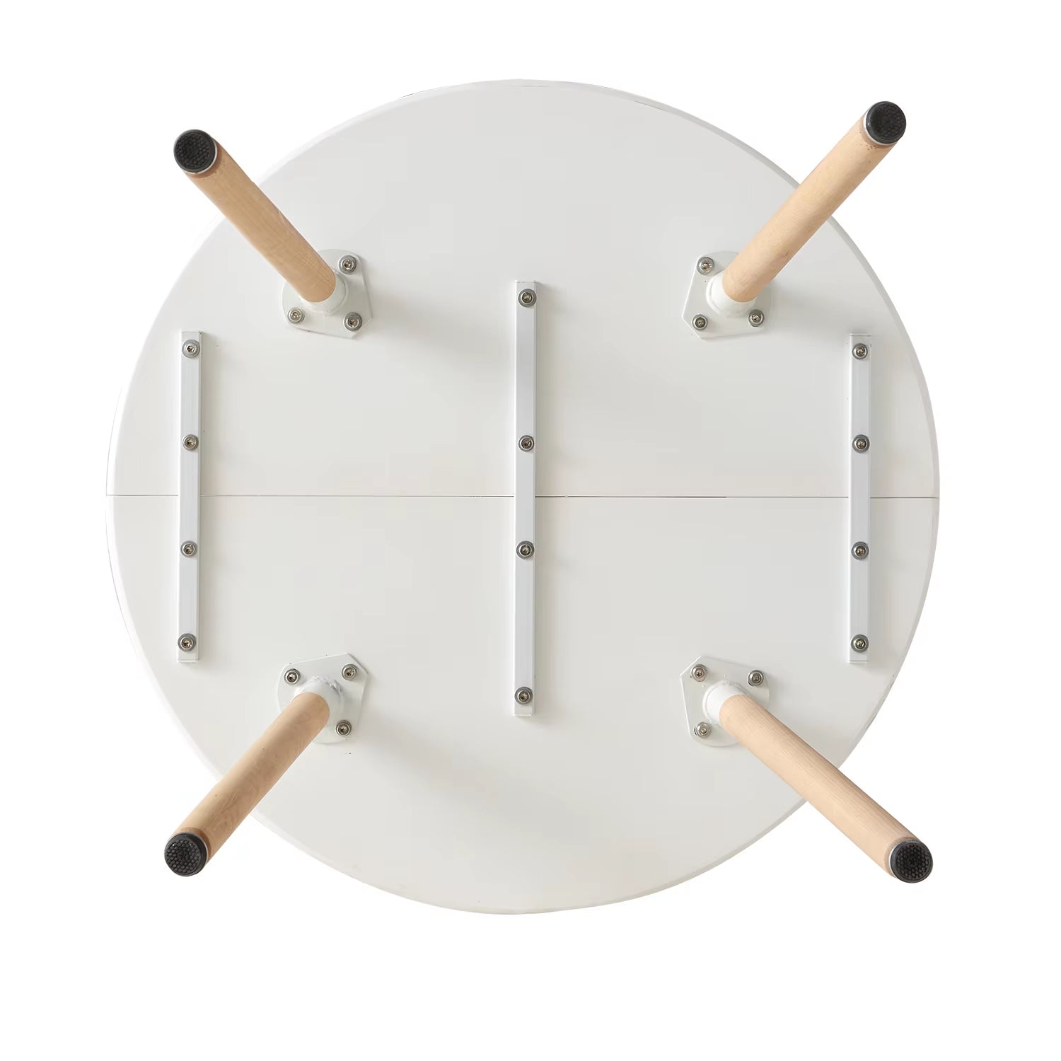 EGOONM Nordic round Dining Table and Set of 4 Dining Chairs with PU Cushion for Dining Room Kitchen Restaurant Balcony Home