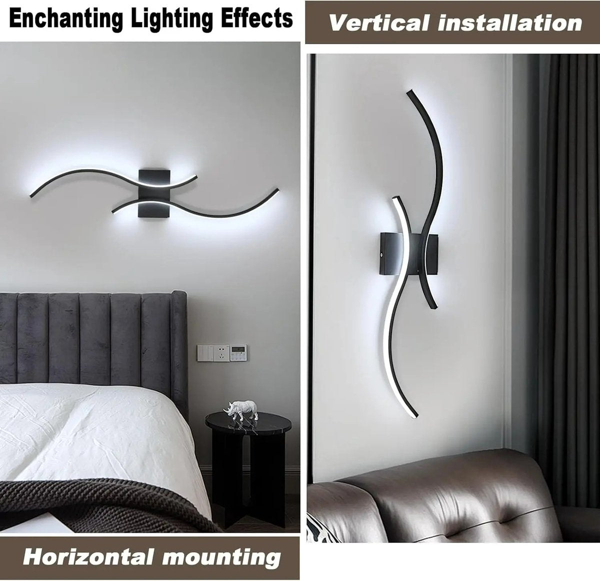 Moderne LED Wandlamp 27W – IJzeren Design Wandverlichting (6500K, 80 cm)