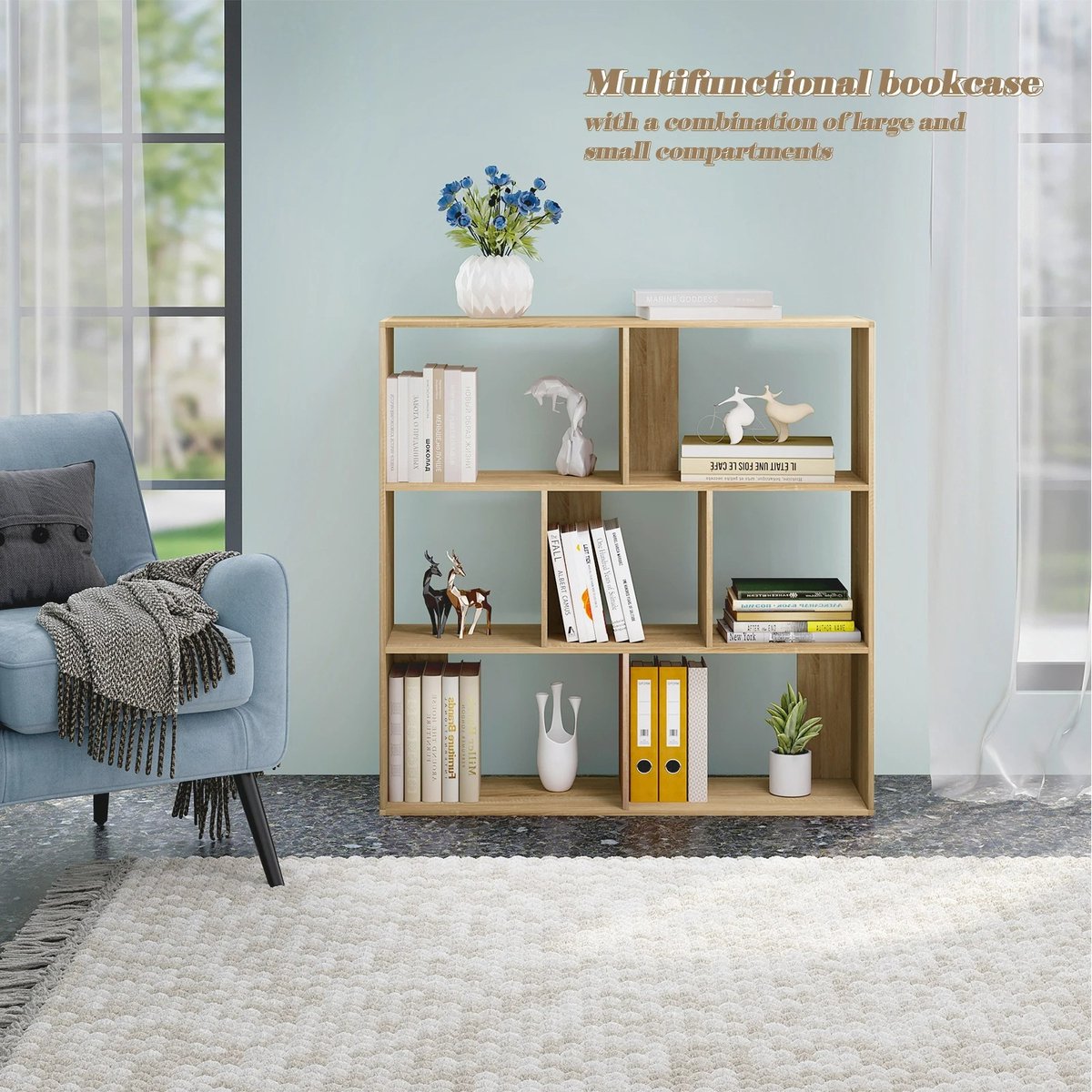 Whoopr Boekenkast 7 Vakken – Opbergkubus & Scheidingswand 10