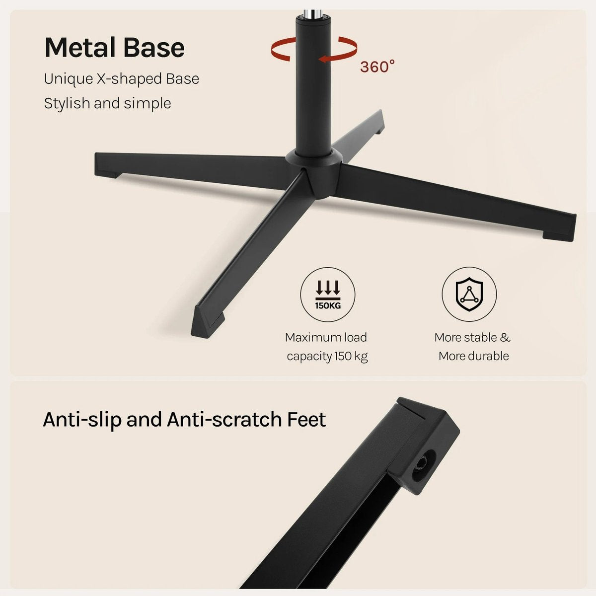 Linnen Fauteuil met Voetenbank – 360° Draaibare Loungefauteuil (Grijs)