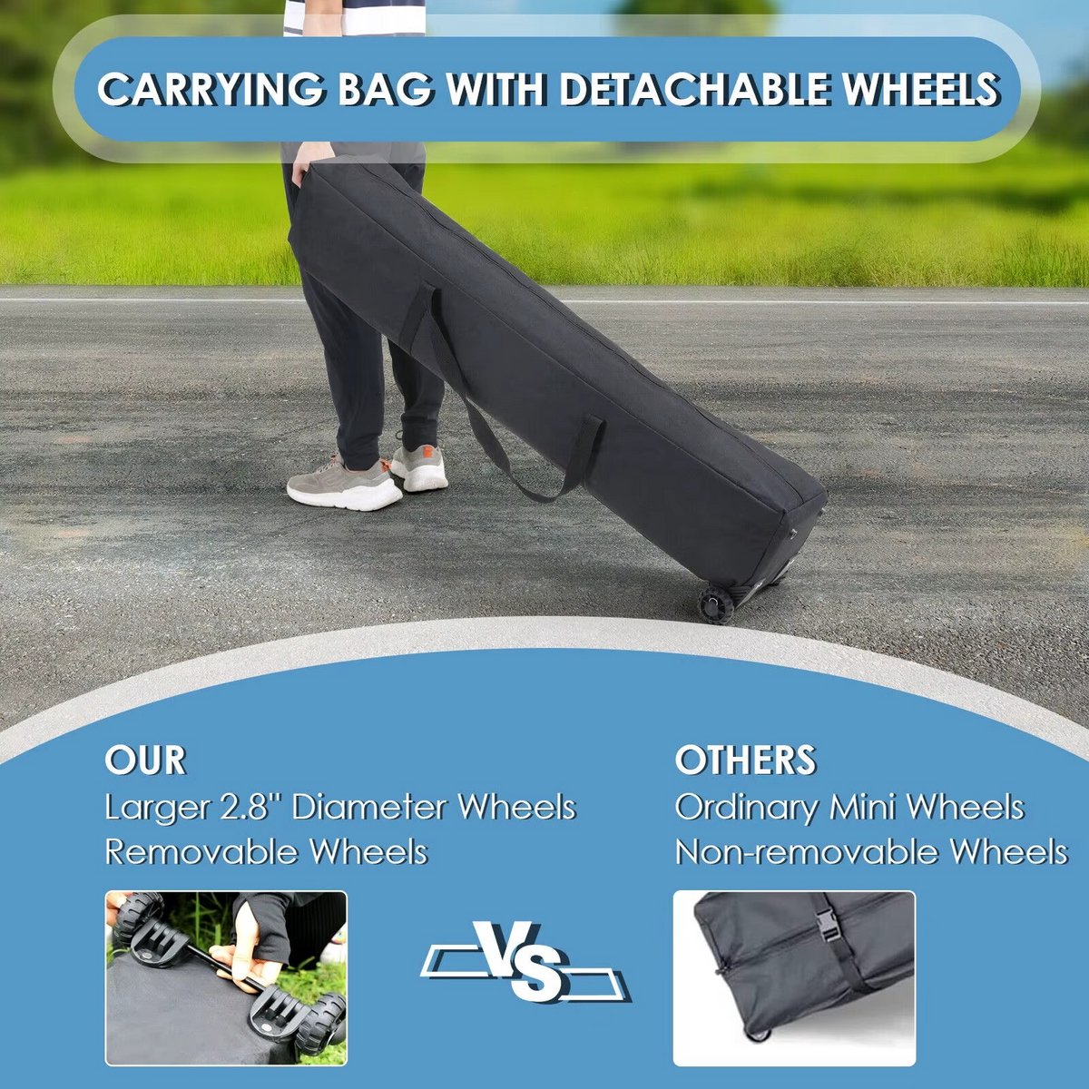 Pop-up Partytent 3×3 m – Easy Up Paviljoen met Zijwanden & Ramen