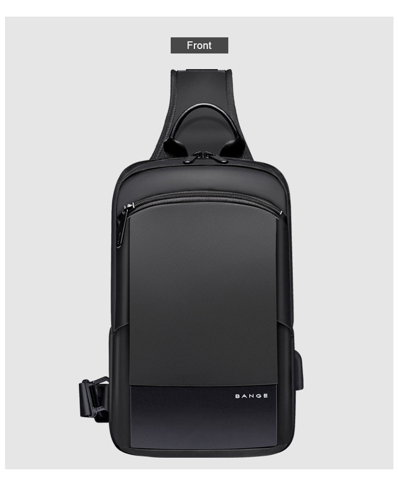 Waterdichte Draagbare Reistas voor Mannen – Casual Sport Borsttas & Schoudertas Voor iPad Mini – Outdoor Travel / Running Messenger Bag