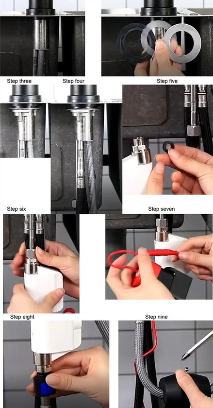 Uittrekbare Keukenkraan met Sensor & Touch Control – 2-Functie Mengkraan met Sproeier – Draaibare Kraan - Wastafelkraan met Enkele Handgreep - RVS