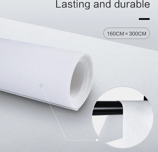 Fotostudio Softbox Verlichtingskit met Achtergrondframe - Achtergrondsysteem - Studio Fotografie - Inclusief 3 Achtergronden, Statief, Reflectorbord en 4 Paraplu's - Complete Set