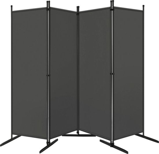 Opvouwbare Scherm Kamer Scheidingswand met 4 Panelen - Kamerscherm - Vrijstaande Privacy Partitie voor Binnen, Buitentuin, Balkon, Patio - 223 x 177 cm