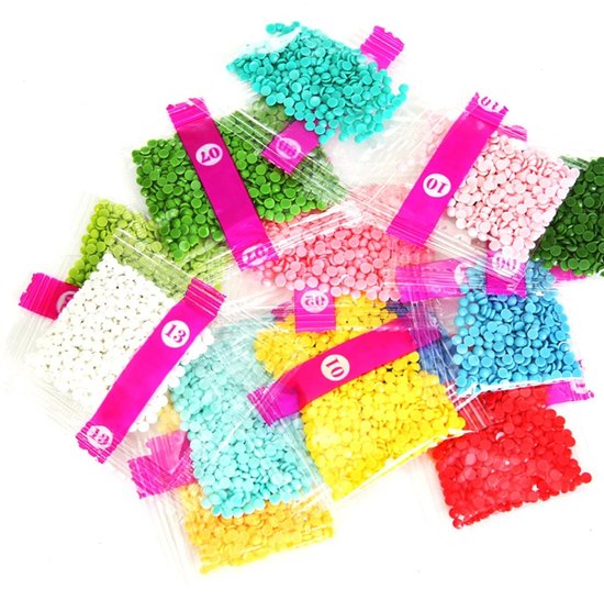 6-delige DIY Diamond Painting Kerstkaarten – Wenskaarten met Enveloppen – Kerstster en Krans Design Kerst – Diamant Knutselpakket – Complete Set – Creatief Kerstcadeau – 6 Stuks