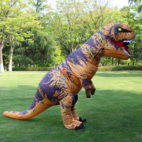 Opblaasbaar T-rex Dinosaurus kostuum - Dinopak - Dinosauruspak Kinderen - Carnaval - Carnavalskleding - Feest Kostuum - Voor lengte 110-150 cm