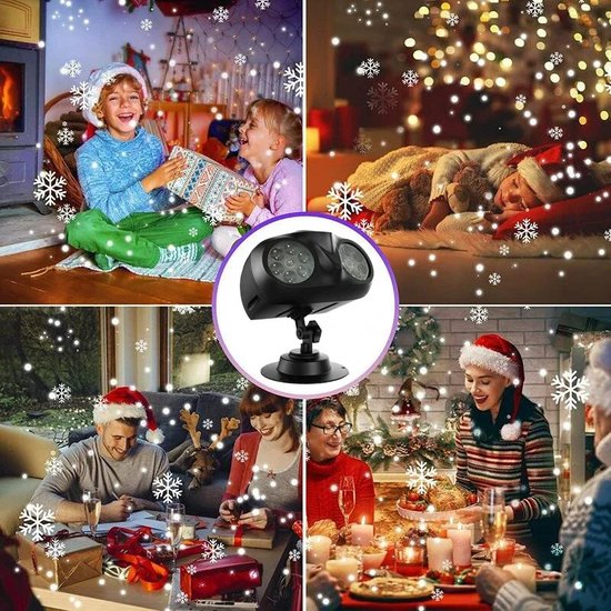 Sneeuwval Projector - Uilvormige Buitenverlichting Met Dynamische LED Sneeuwvlok Projecties - Kerst Decoratie voor Binnen en Buiten