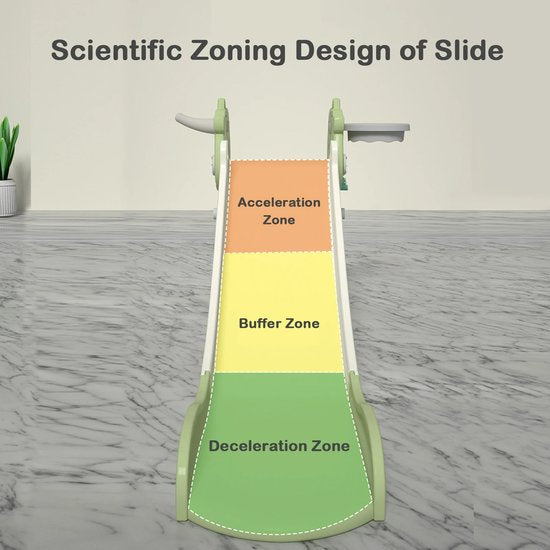 Unicorn Slide - Opvouwbare Glijbaan Klimmer met Basketbalstandaard - Veilige Mini Speeltuin voor Kinderen - Perfect Cadeau voor Feestdagen - 142 x 68 cm L x H - Roze