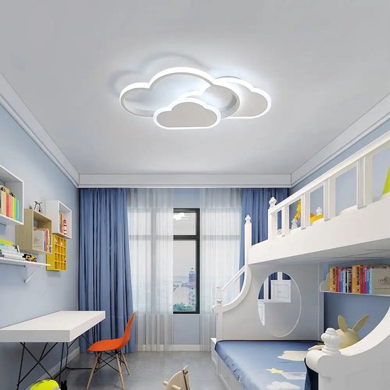Cloud Plafondlamp - LED Plafondlamp 32W - Dimbare Afstandsbediening 3000-6500K - 2800LM - Voor Woonkamer, Slaapkamer & Kinderkamer