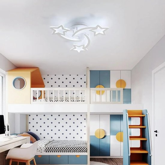 Magic Triple Star Ceiling Light - LED Plafondlamp - Moderne Acryl Lamp 40W 4500LM - 6500K Daglicht - Ø54cm - Voor Woonkamer, Slaapkamer & Keuken