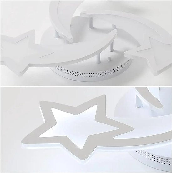 Magic Triple Star Ceiling Light - LED Plafondlamp - Moderne Acryl Lamp 40W 4500LM - 6500K Daglicht - Ø54cm - Voor Woonkamer, Slaapkamer & Keuken