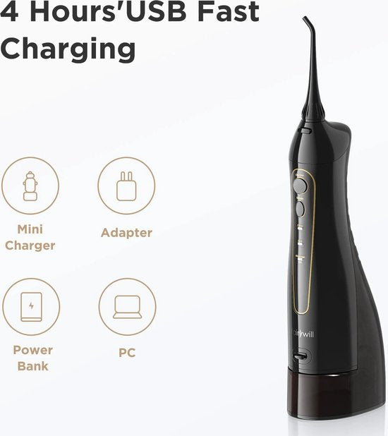 Draagbare Monddouche - USB Oplaadbare Draadloze Tandenflosser - IPX7 Waterdichte Elektrische Tandenborstel - Thuis Mondverzorging Set - Effectief voor Tandenreiniging en Whitening