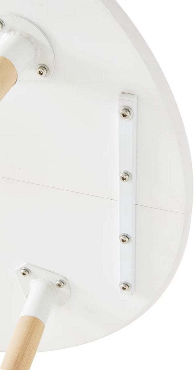 Scandinavische Ronde Eettafel met 4 Eetkamerstoelen – Complete Eetset