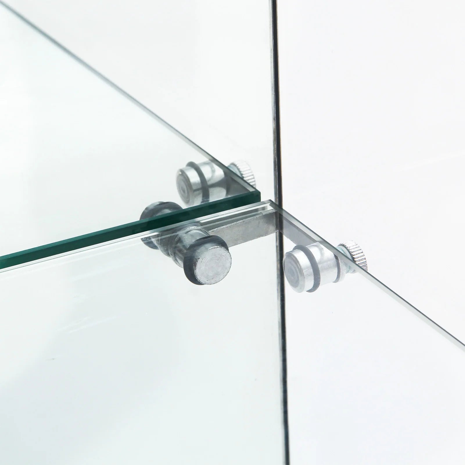 Staande LED Vitrinekast met 4 Niveaus – Moderne Displaykast voor Woonkamer & Slaapkamer