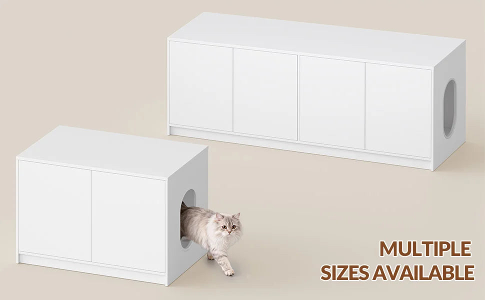 Verborgen kattenbak kast – stijlvol kattentoilet meubel met ventilatie