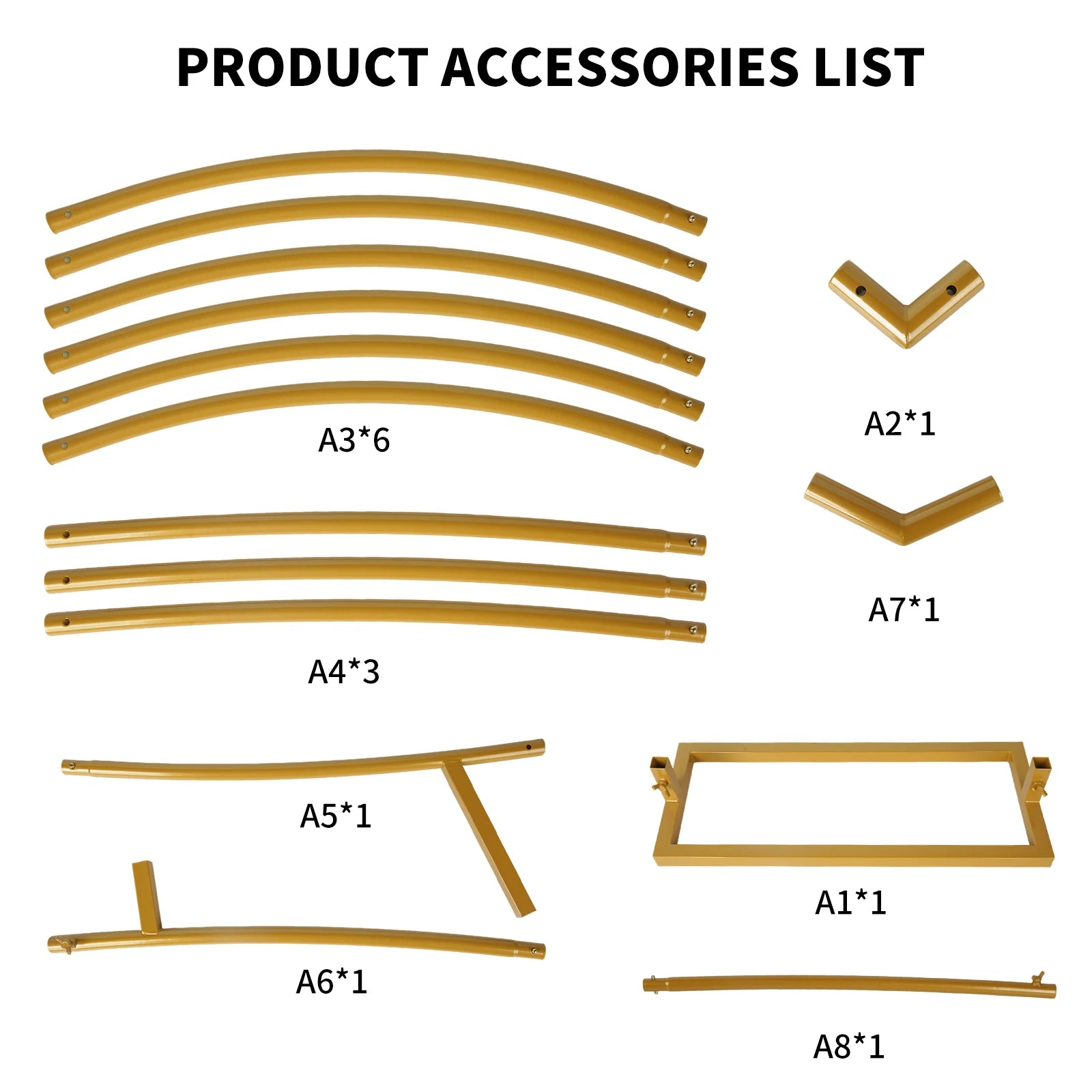 Gouden Ballonnenboog Frame – 2m/2,4m Feestdecoratie voor Bruiloften, Verjaardagen en Ceremonies – Herbruikbare Metaal Stand