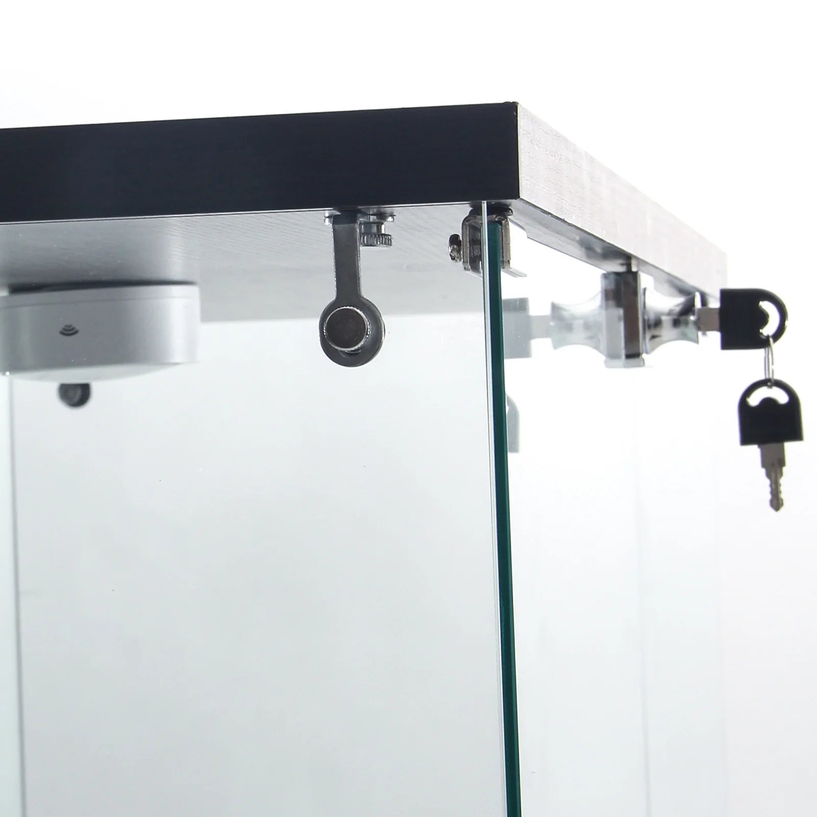 Staande LED Vitrinekast met 4 Niveaus – Moderne Displaykast voor Woonkamer & Slaapkamer