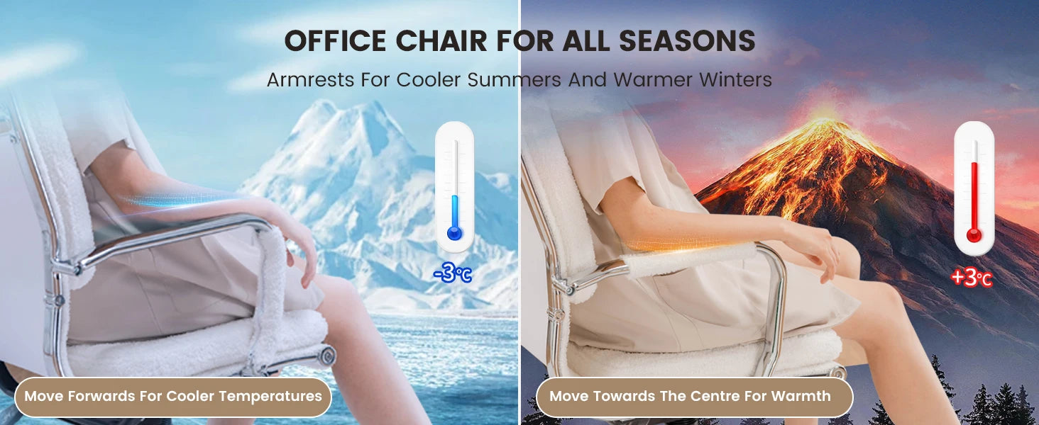 Ergonomische Bureaustoel met Armleuningen en Schommelfunctie – Comfortabele Executive Office Chair (Stof)