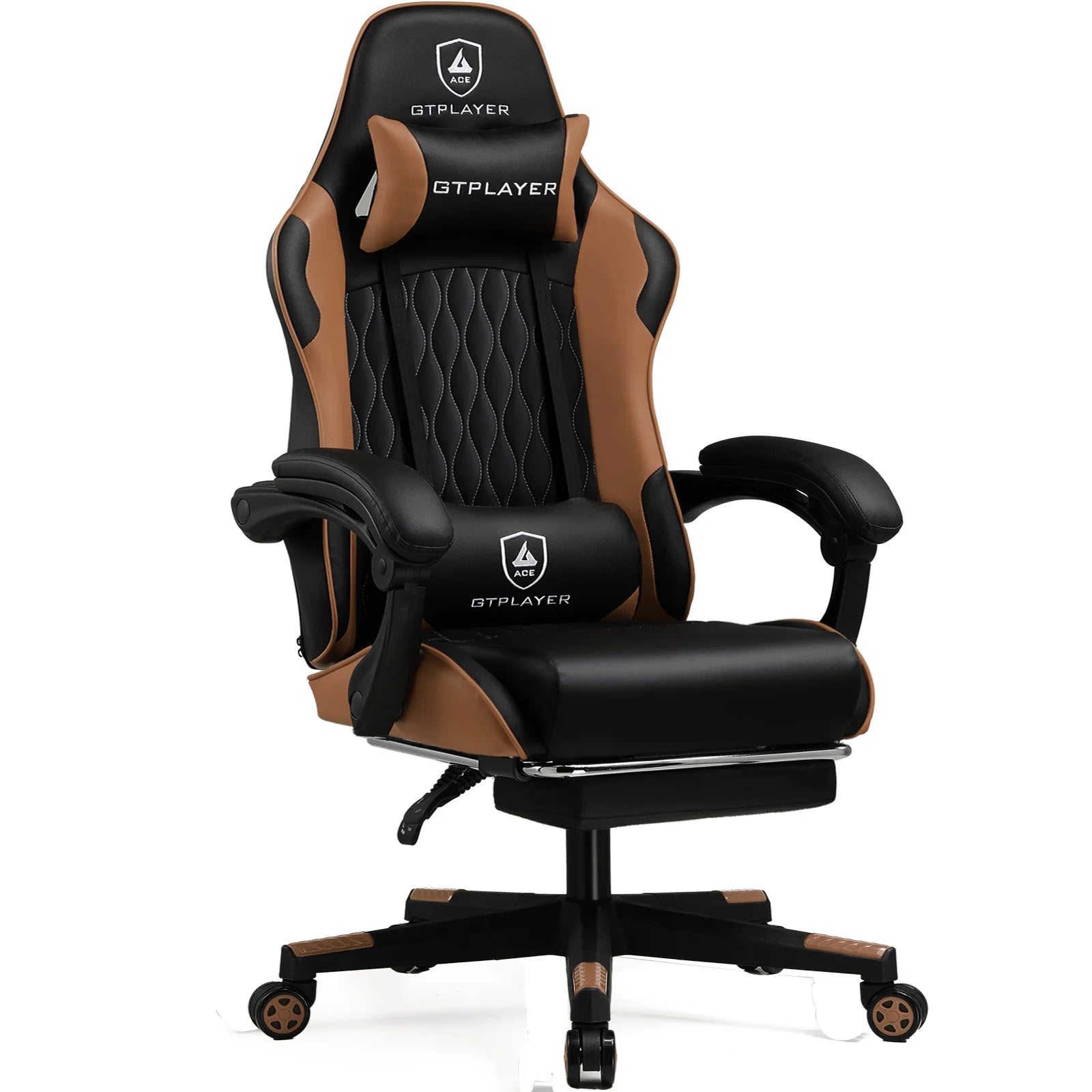 Ergonomische Gaming Stoel met Voetensteun en Verstelbare Rugleuning (90°–145°) – Luxe Bureaustoel voor Kantoor & Thuis