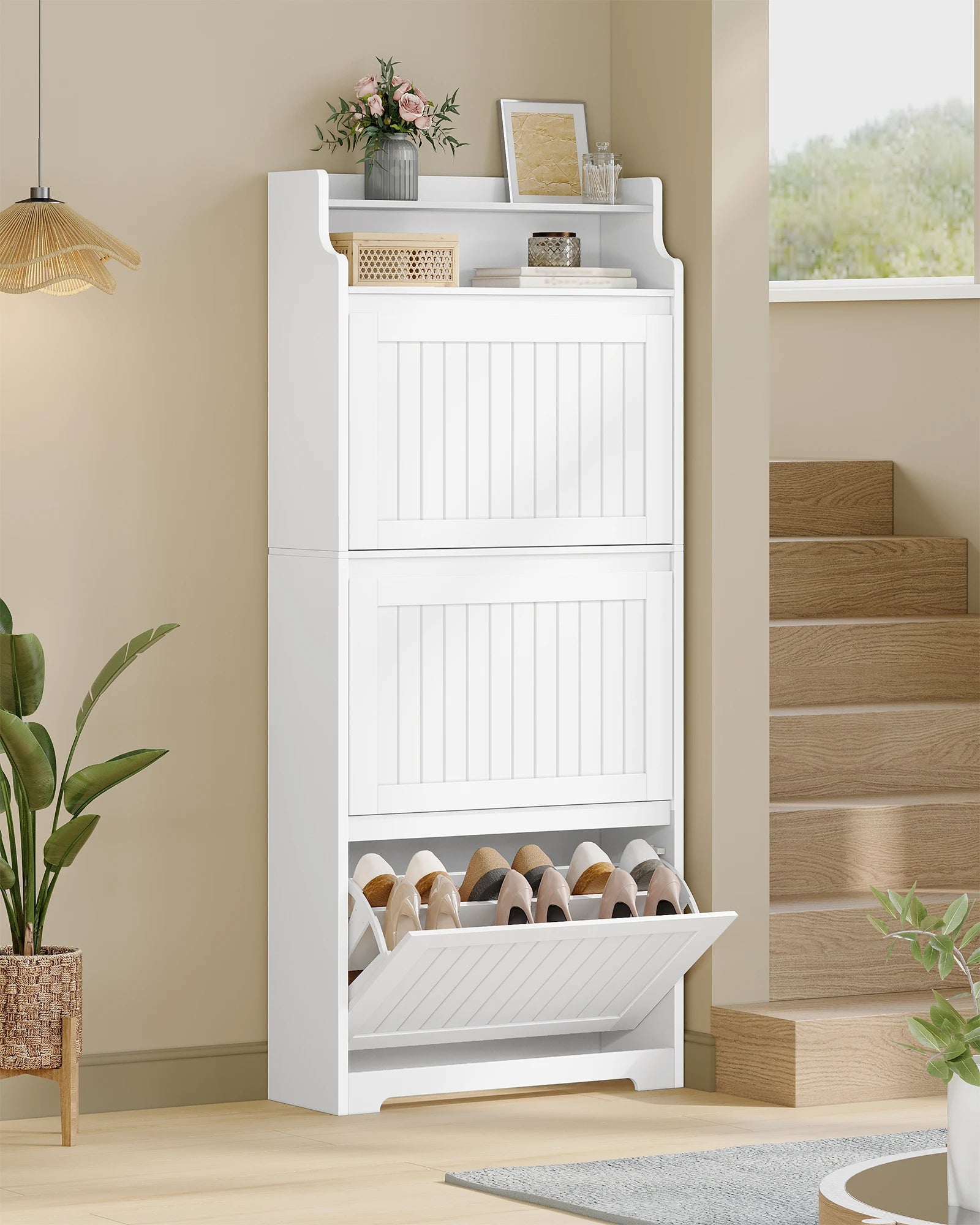 Schoenenkast 3‑Deurs – Ruim Schoenenrek voor Tot 16 Paar – Modern & Functioneel