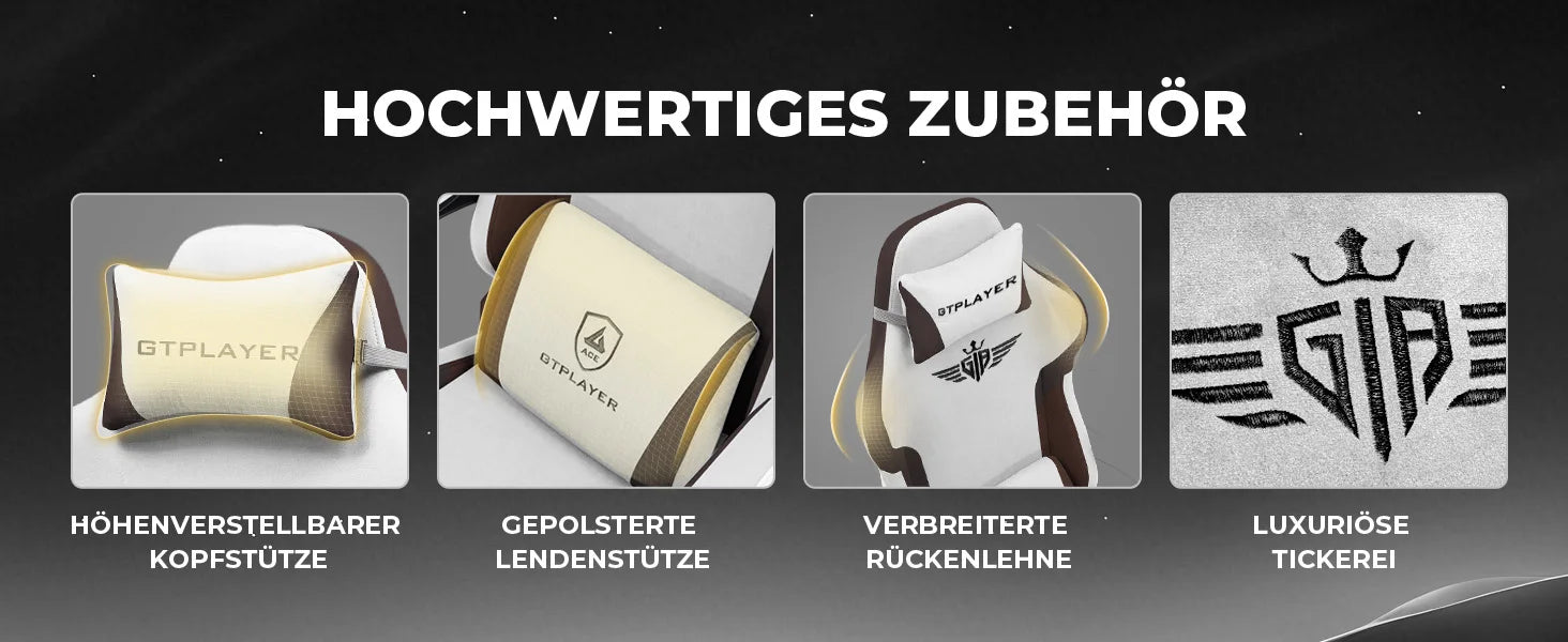 Ergonomische Gamingstoel van Stof met Voetensteun en Verstelbare Rugleuning (165°)