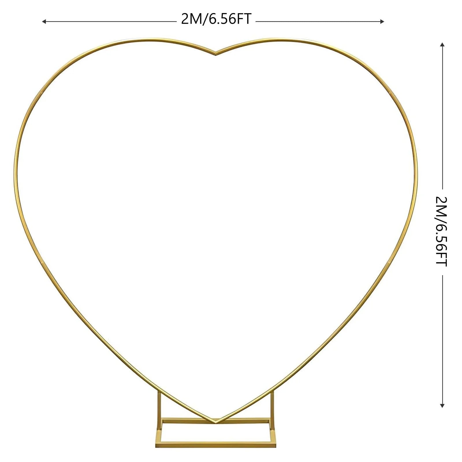Gouden Ballonnenboog Frame – 2m/2,4m Feestdecoratie voor Bruiloften, Verjaardagen en Ceremonies – Herbruikbare Metaal Stand