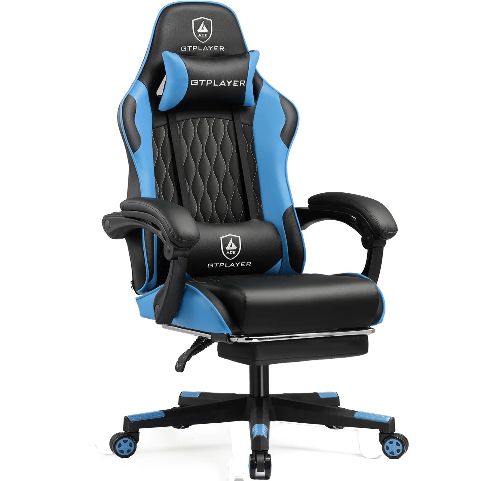 Ergonomische Gaming Stoel met Voetensteun en Verstelbare Rugleuning (90°–145°) – Luxe Bureaustoel voor Kantoor & Thuis