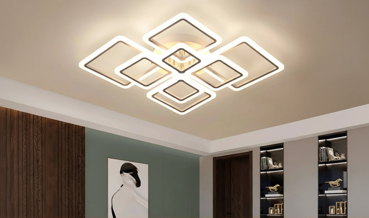 LED Plafondlamp Dimbaar met Afstandsbediening – Slimme Plafondverlichting voor Woonkamer, Slaapkamer & Eetkamer