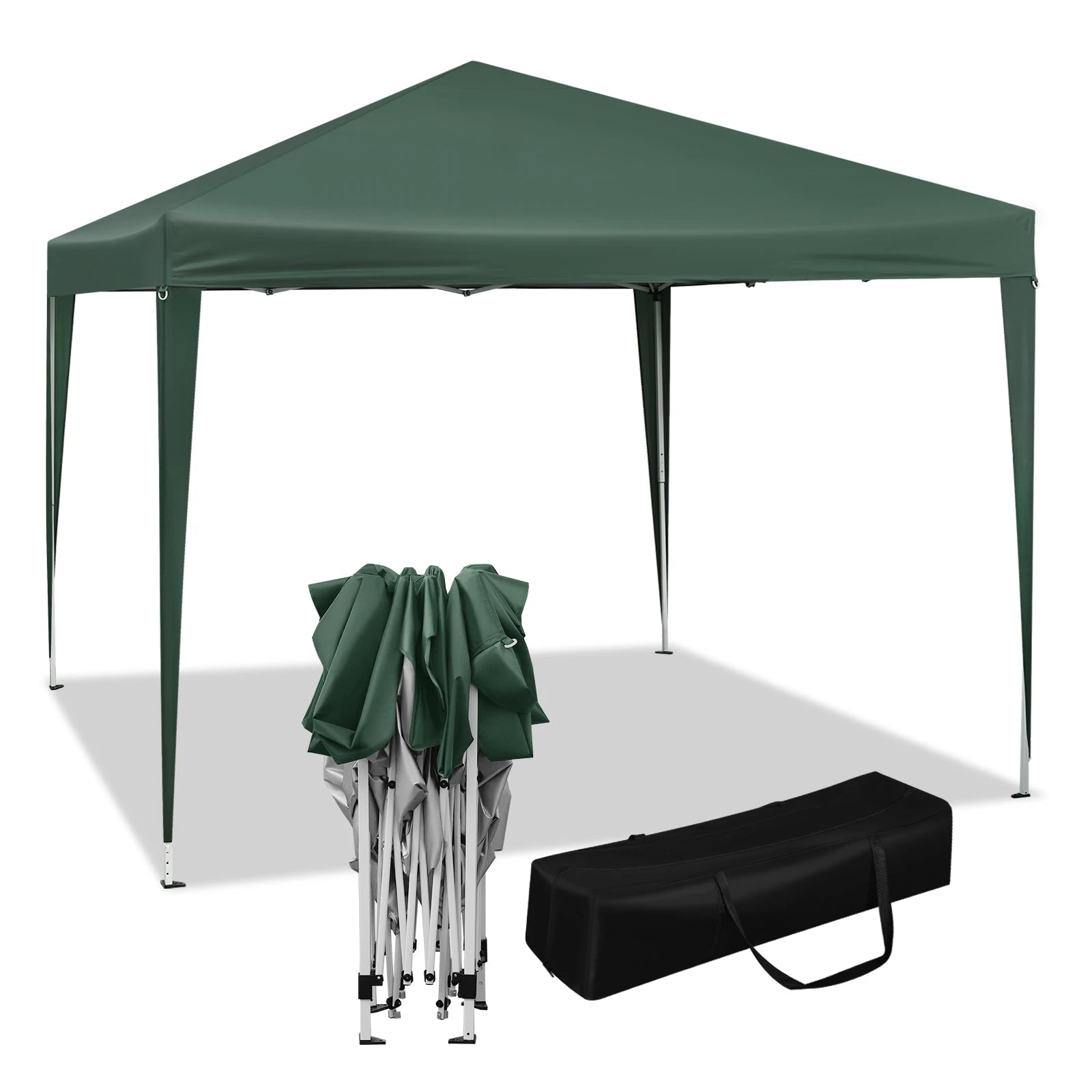 Easy Up Pop-up Partytent 3x3 m Waterdicht – Tuinpaviljoen met UV-Bescherming & Draagtas voor Tuin, Camping en Evenementen