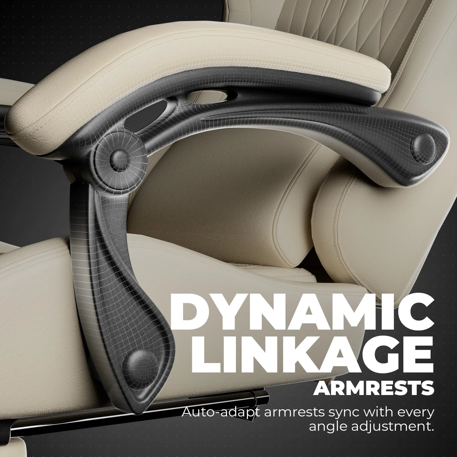 Ergonomische Gaming Stoel met Voetensteun & Luidsprekers – Verstelbare Gamer Chair met 170° Rugleuning, PU Leer & 150kg Draagkracht
