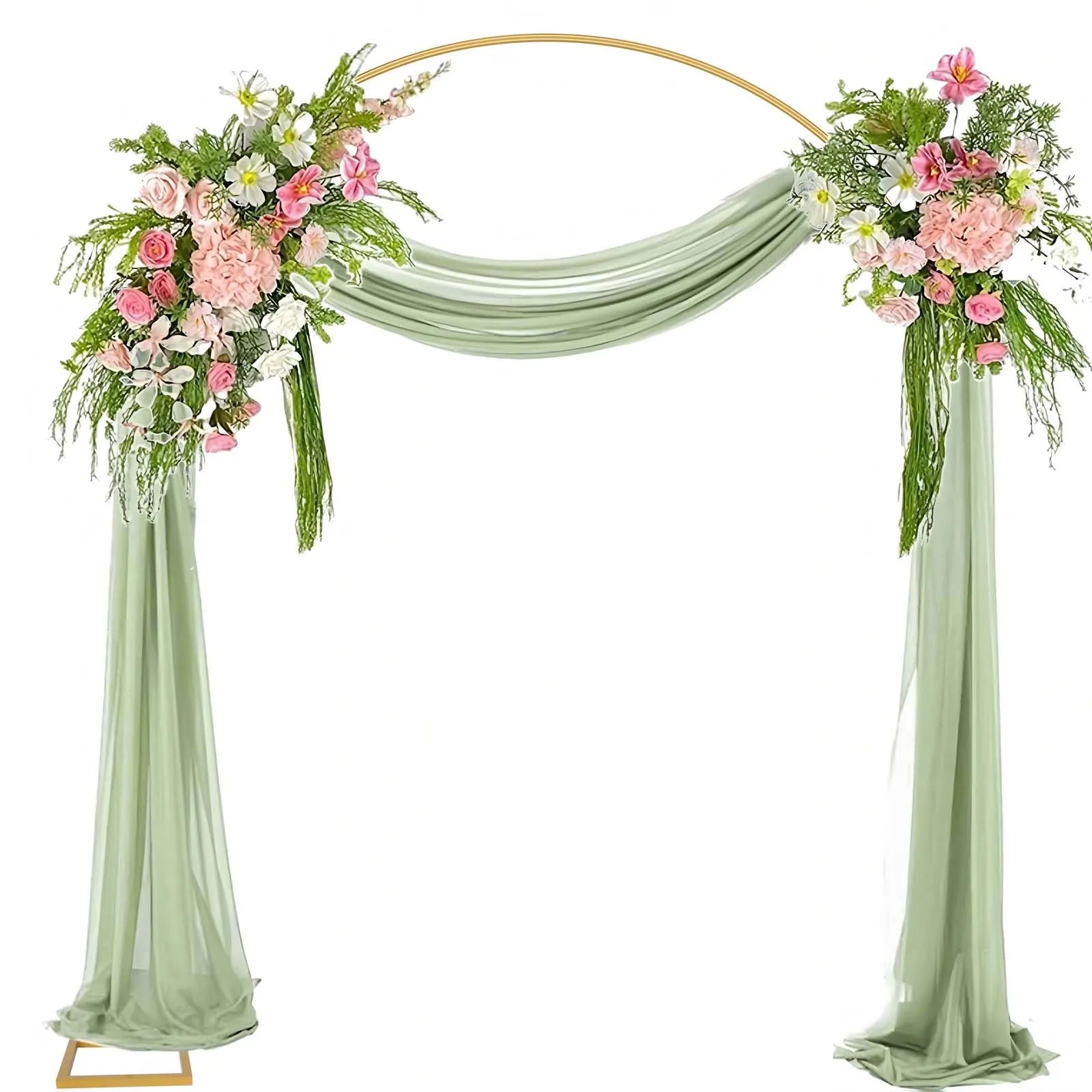 Gouden Ballonnenboog Frame – 2m/2,4m Feestdecoratie voor Bruiloften, Verjaardagen en Ceremonies – Herbruikbare Metaal Stand