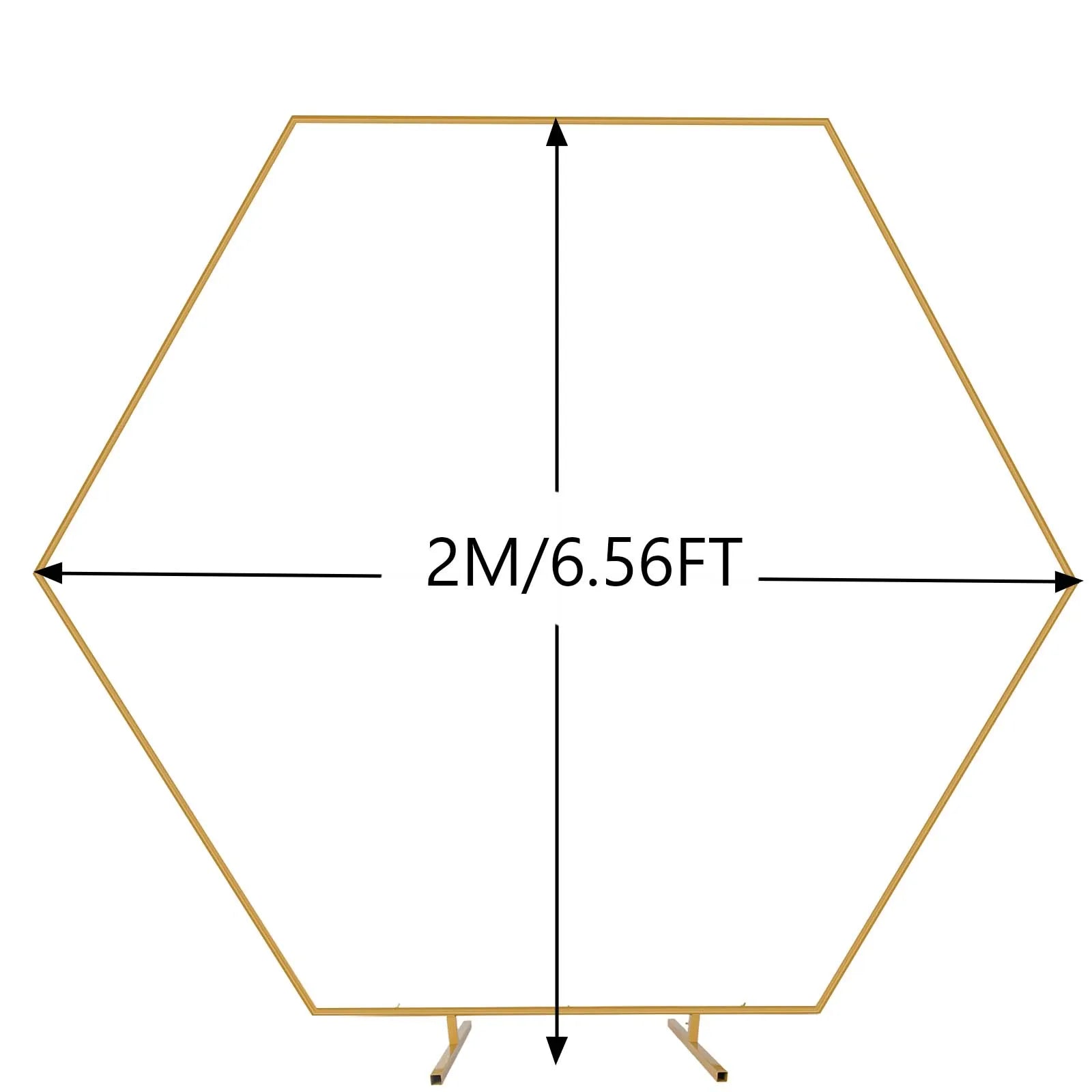 Gouden Ballonnenboog Frame – 2m/2,4m Feestdecoratie voor Bruiloften, Verjaardagen en Ceremonies – Herbruikbare Metaal Stand