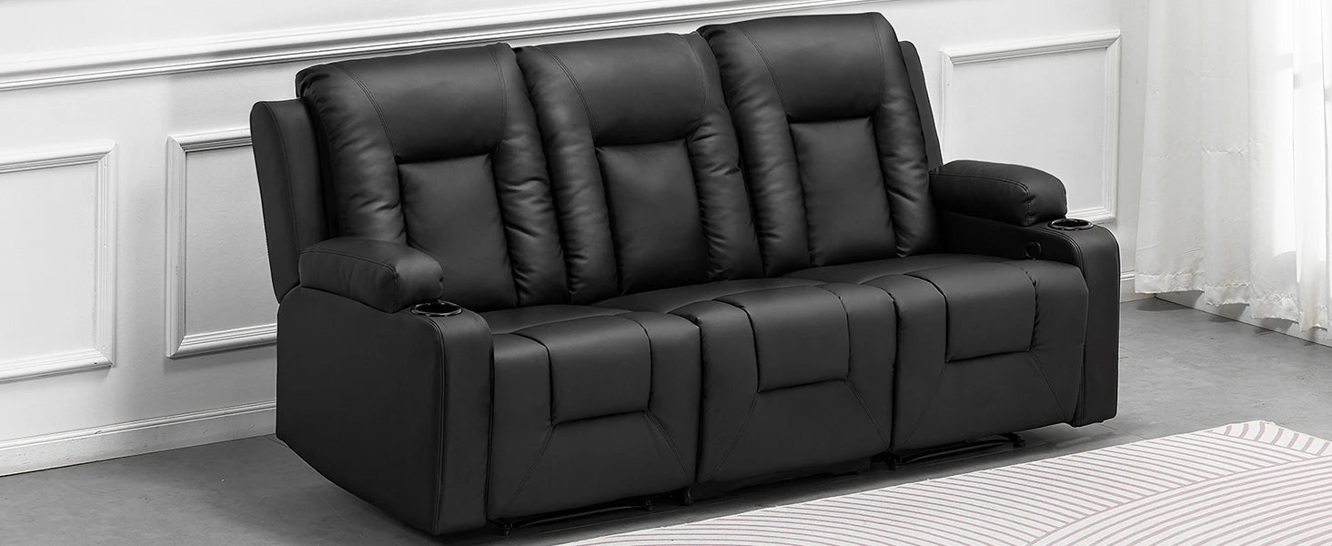 Luxe Relaxfauteuil 360° Draaibaar – Verstelbare TV Stoel met Voetsteun en Kunstleren Bekleding