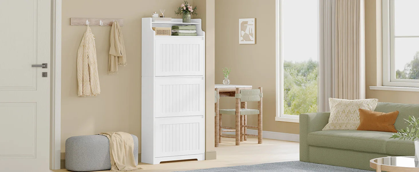 Schoenenkast 3‑Deurs – Ruim Schoenenrek voor Tot 16 Paar – Modern & Functioneel