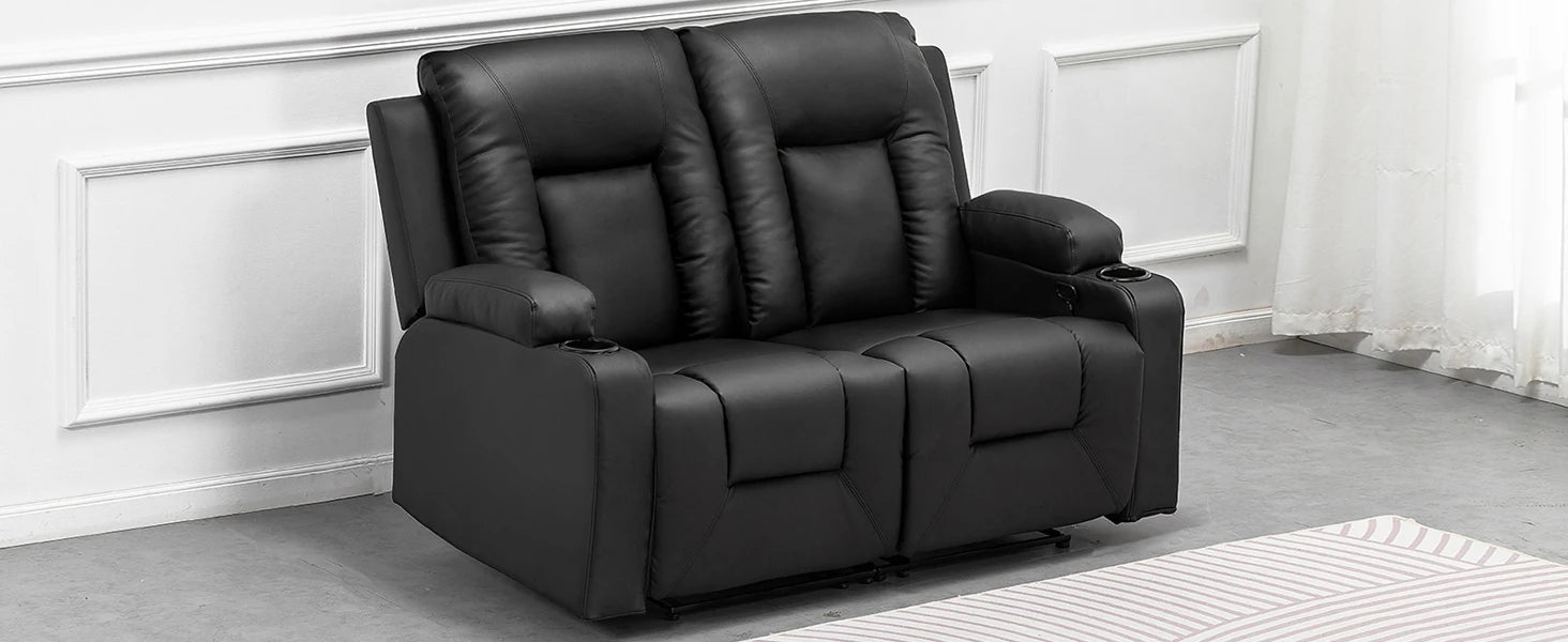 Luxe Relaxfauteuil 360° Draaibaar – Verstelbare TV Stoel met Voetsteun en Kunstleren Bekleding