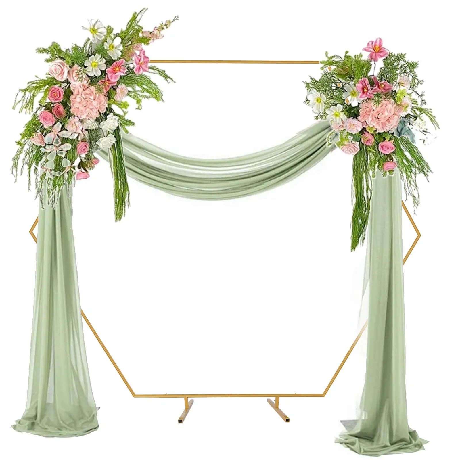 Gouden Ballonnenboog Frame – 2m/2,4m Feestdecoratie voor Bruiloften, Verjaardagen en Ceremonies – Herbruikbare Metaal Stand