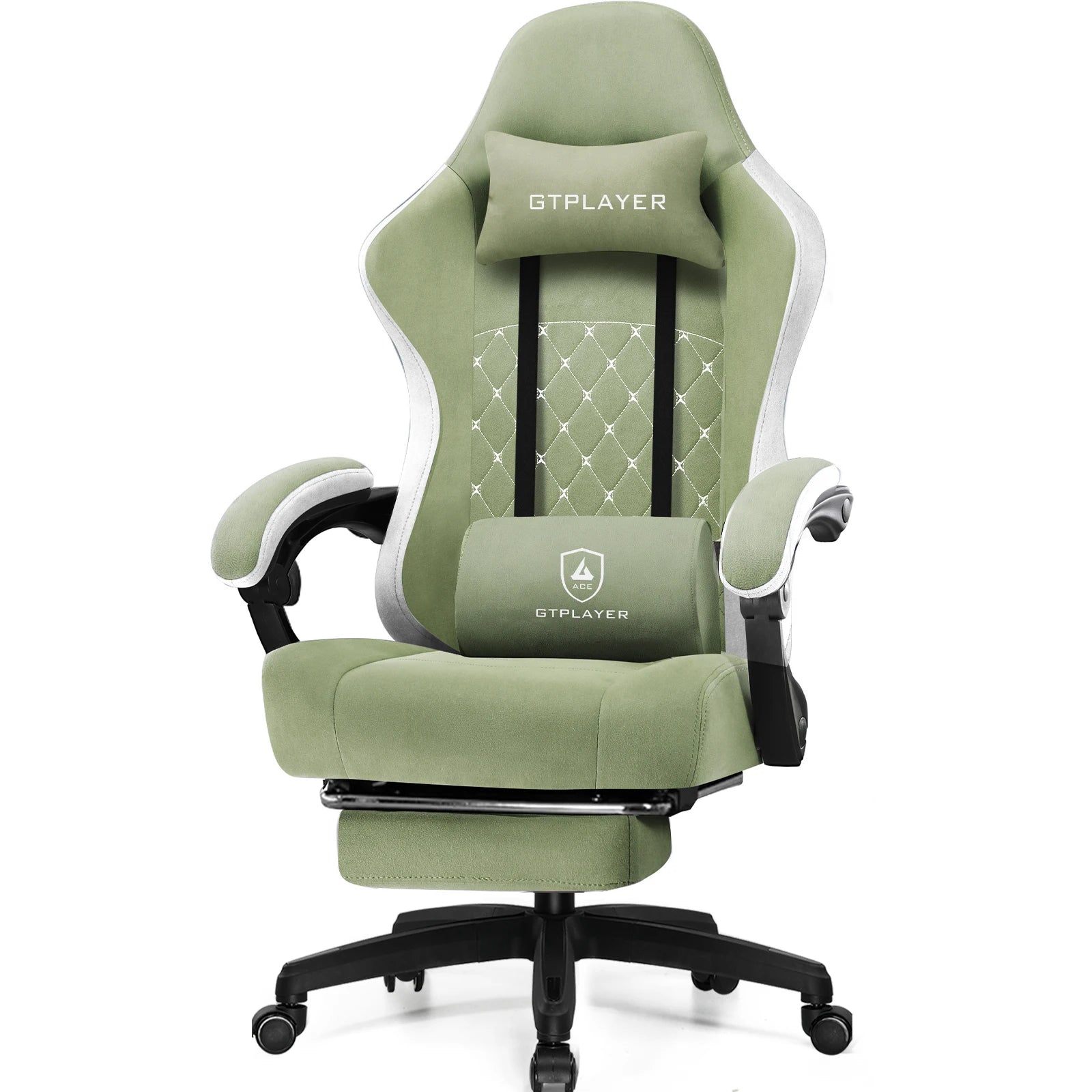 Ergonomische Gaming Stoel met Voetensteun en Pocket Springs – Verstelbare Bureaustoel van Stof voor Ultiem Comfort