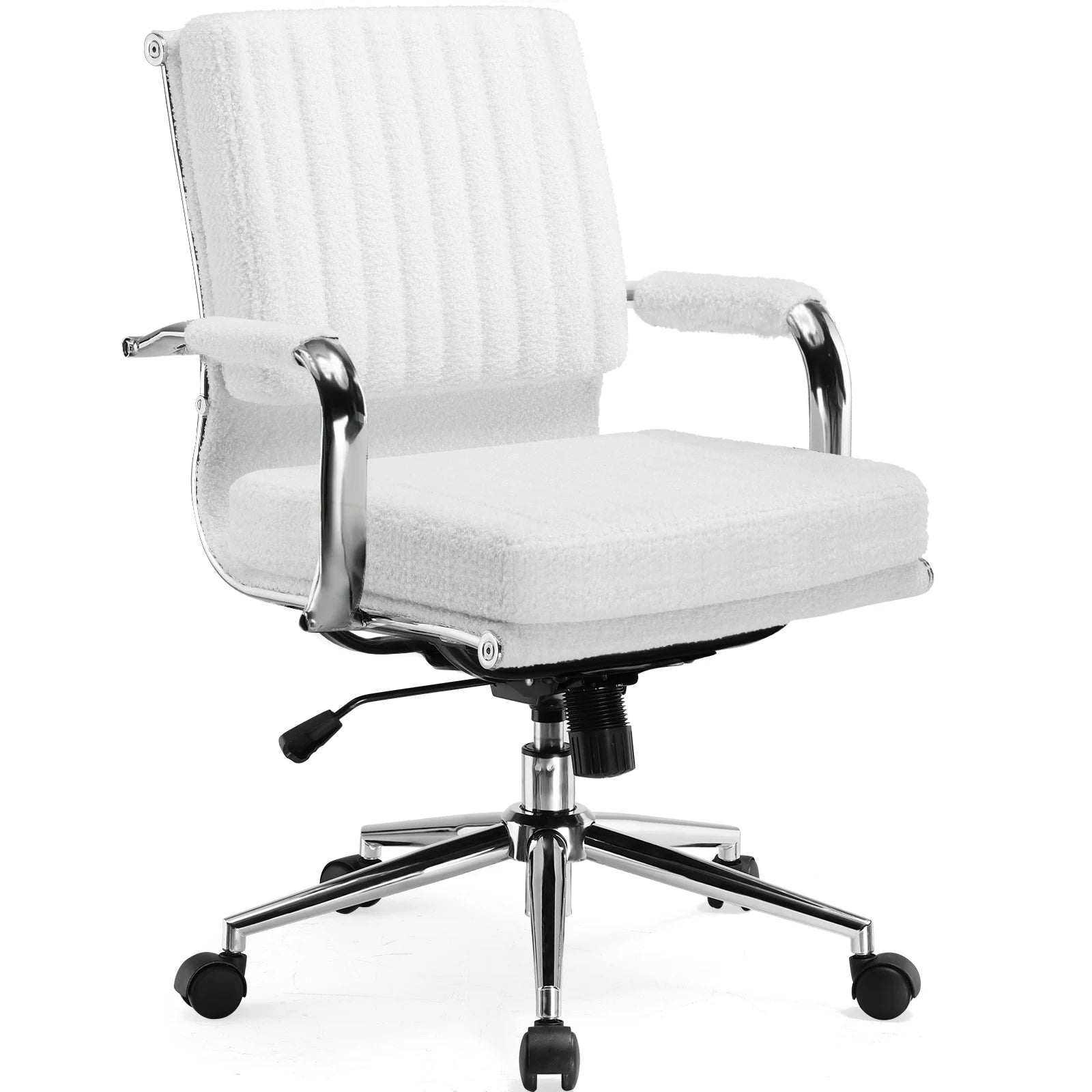 Ergonomische Bureaustoel met Armleuningen en Schommelfunctie – Comfortabele Executive Office Chair (Stof)