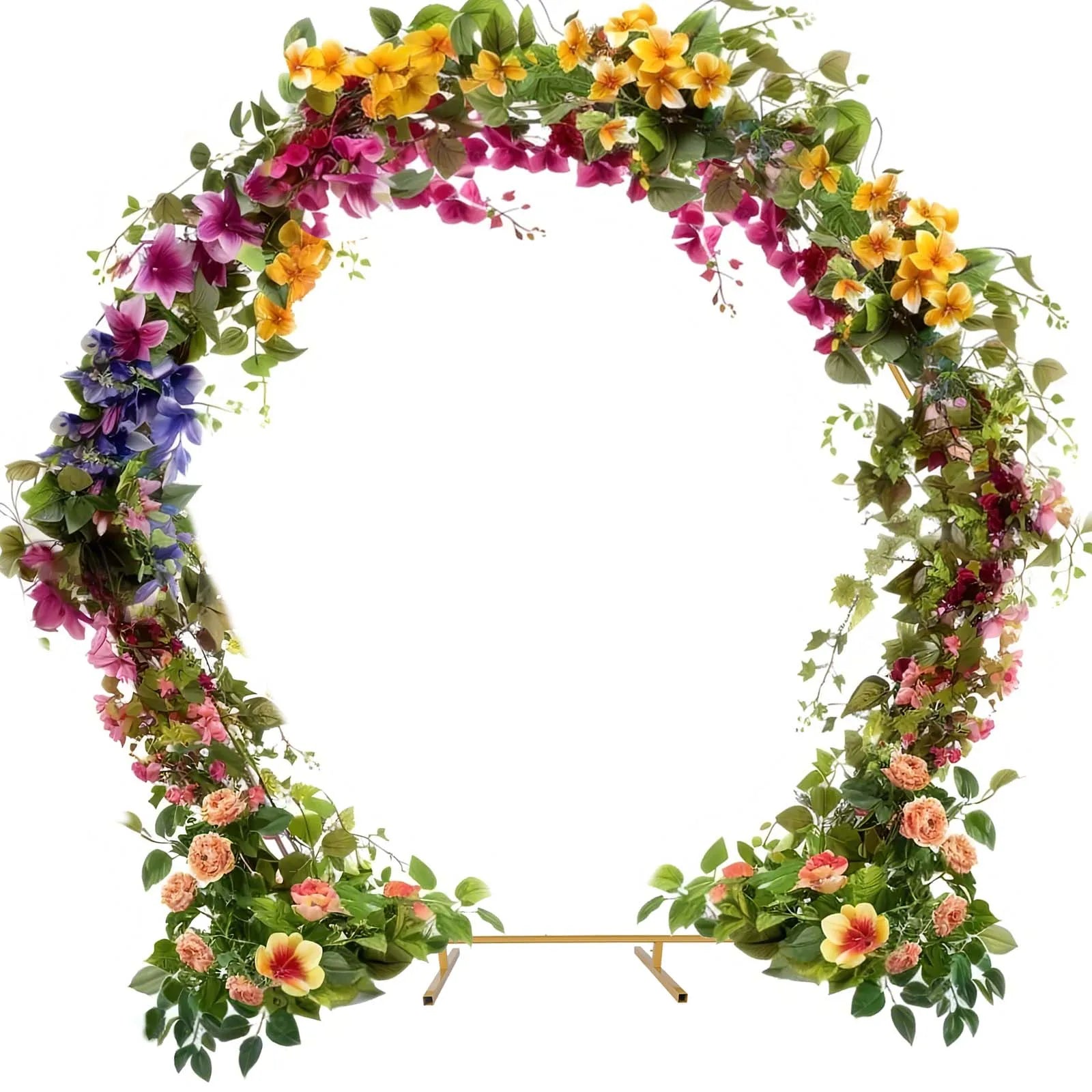 Gouden Ballonnenboog Frame – 2m/2,4m Feestdecoratie voor Bruiloften, Verjaardagen en Ceremonies – Herbruikbare Metaal Stand