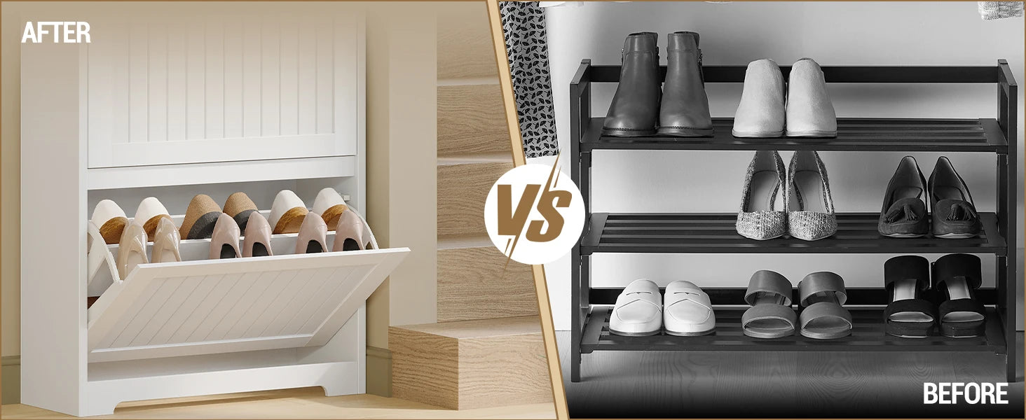 Schoenenkast 3‑Deurs – Ruim Schoenenrek voor Tot 16 Paar – Modern & Functioneel
