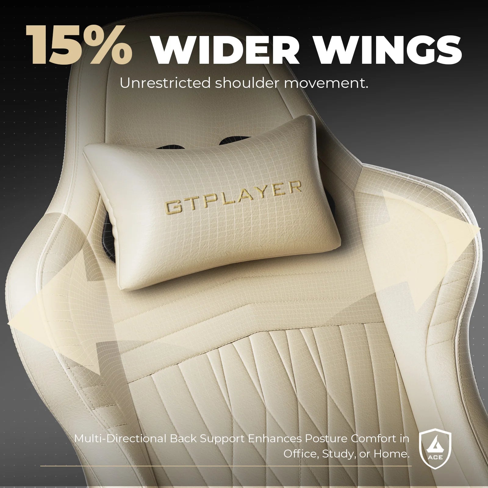 Ergonomische Gaming Stoel met Voetensteun & Luidsprekers – Verstelbare Gamer Chair met 170° Rugleuning, PU Leer & 150kg Draagkracht