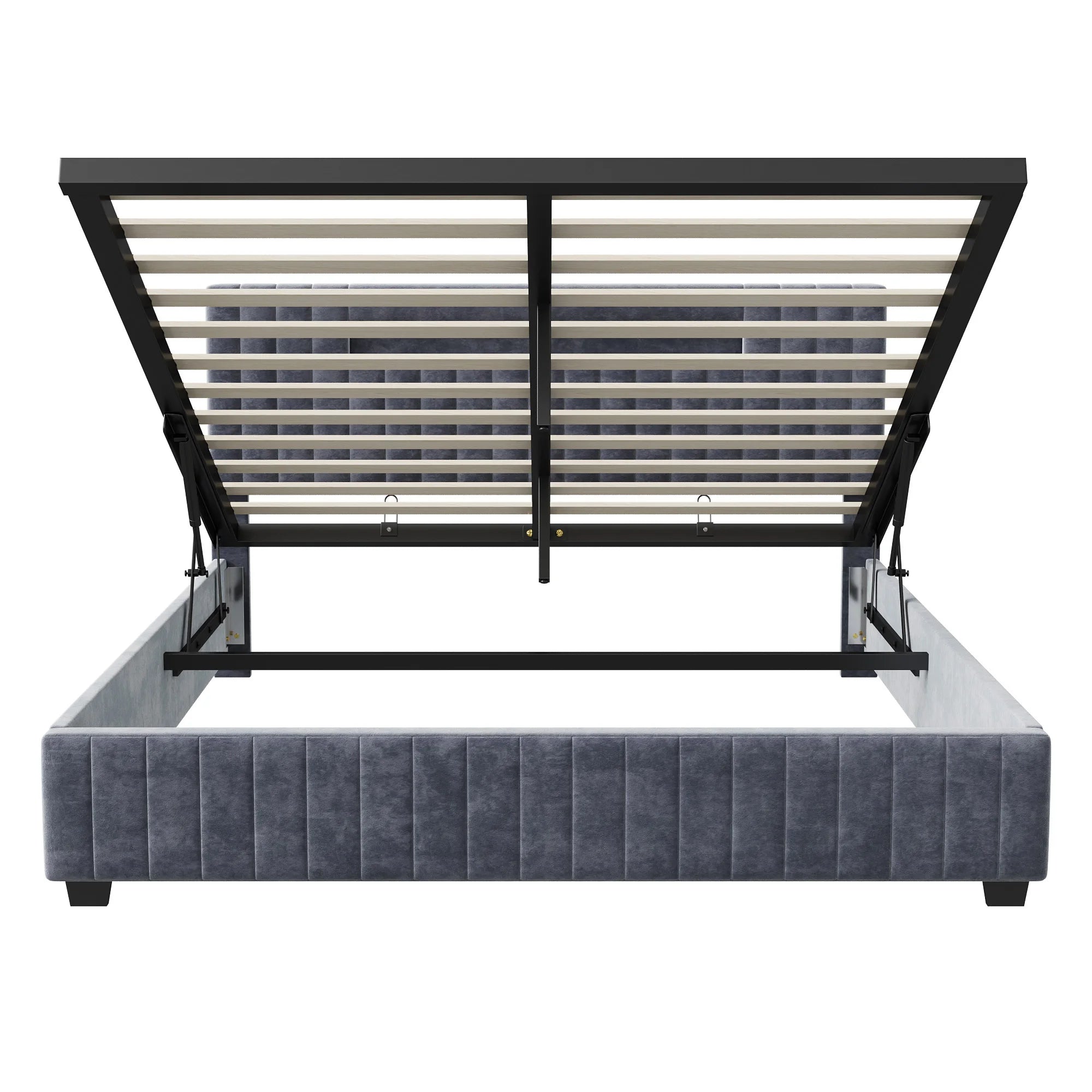 Gestoffeerd bed 140x200 cm met LED‑verlichting en hydraulische opbergruimte – modern en praktisch design