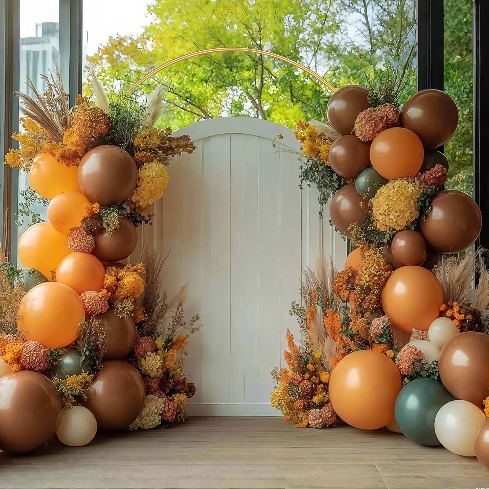 Gouden Ballonnenboog Frame – 2m/2,4m Feestdecoratie voor Bruiloften, Verjaardagen en Ceremonies – Herbruikbare Metaal Stand