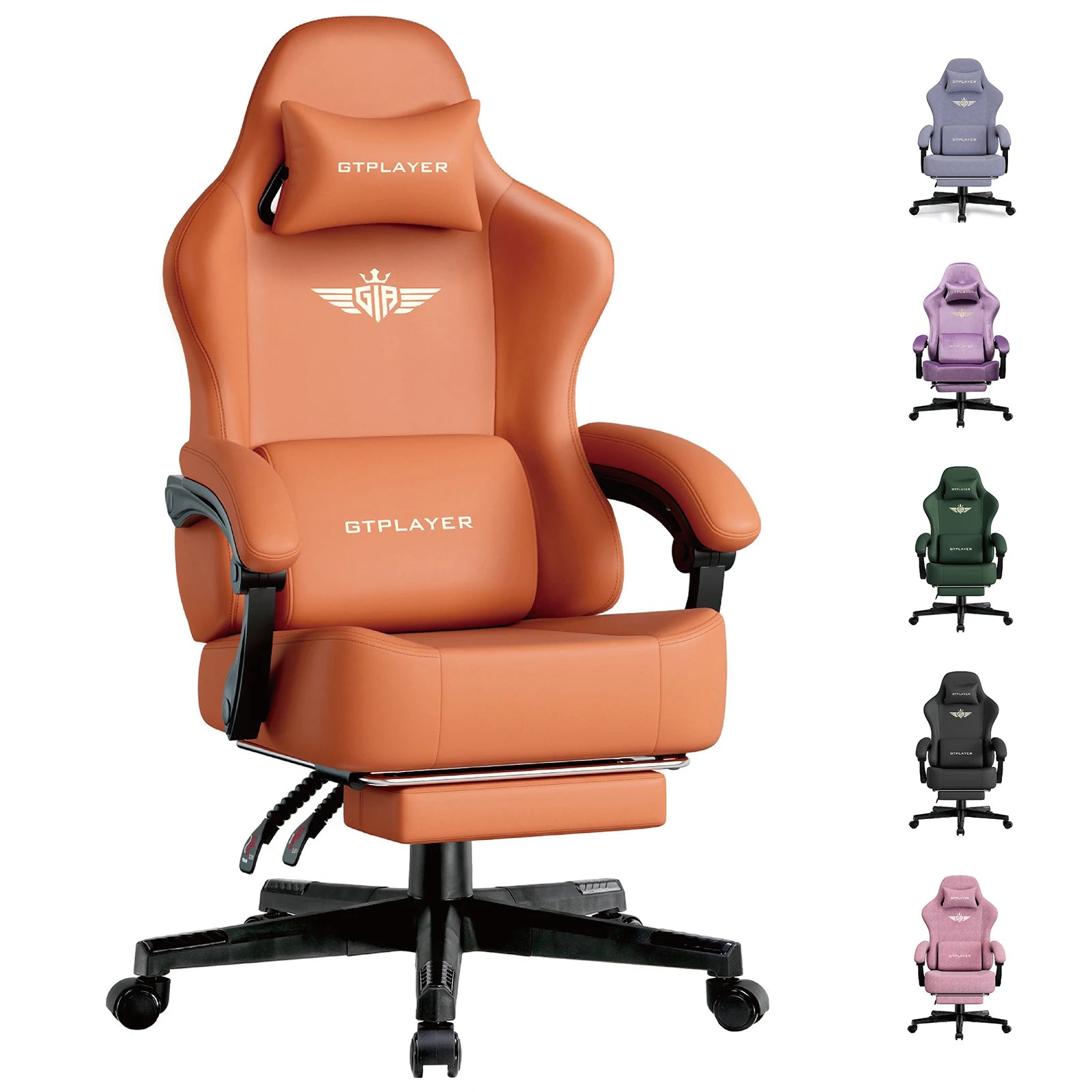 Ergonomische Gaming Stoel met Voetsteun en 150° Verstelbare Rugleuning – Ademend Stoffen Bureaustoel voor Gaming & Kantoor