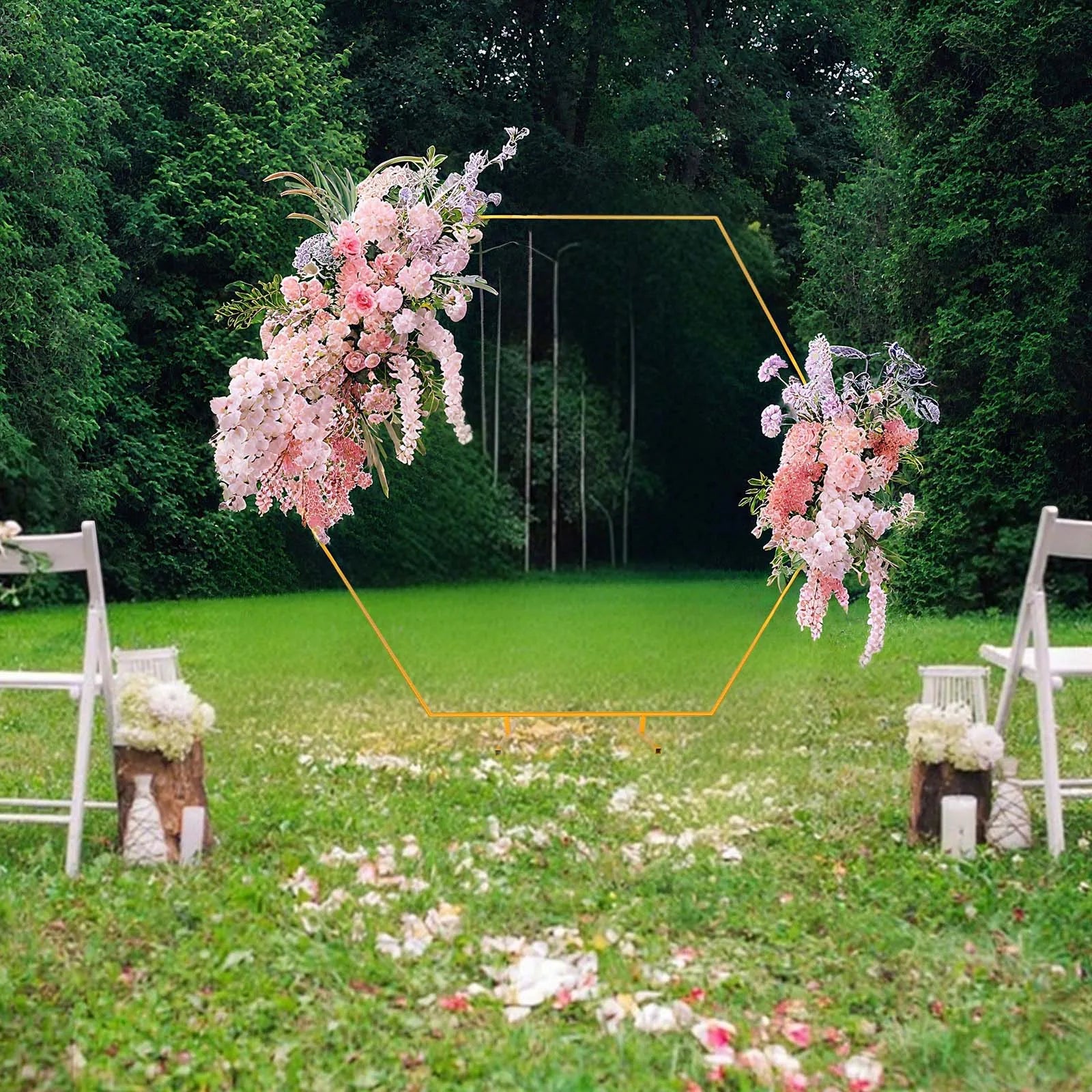 Gouden Ballonnenboog Frame – 2m/2,4m Feestdecoratie voor Bruiloften, Verjaardagen en Ceremonies – Herbruikbare Metaal Stand