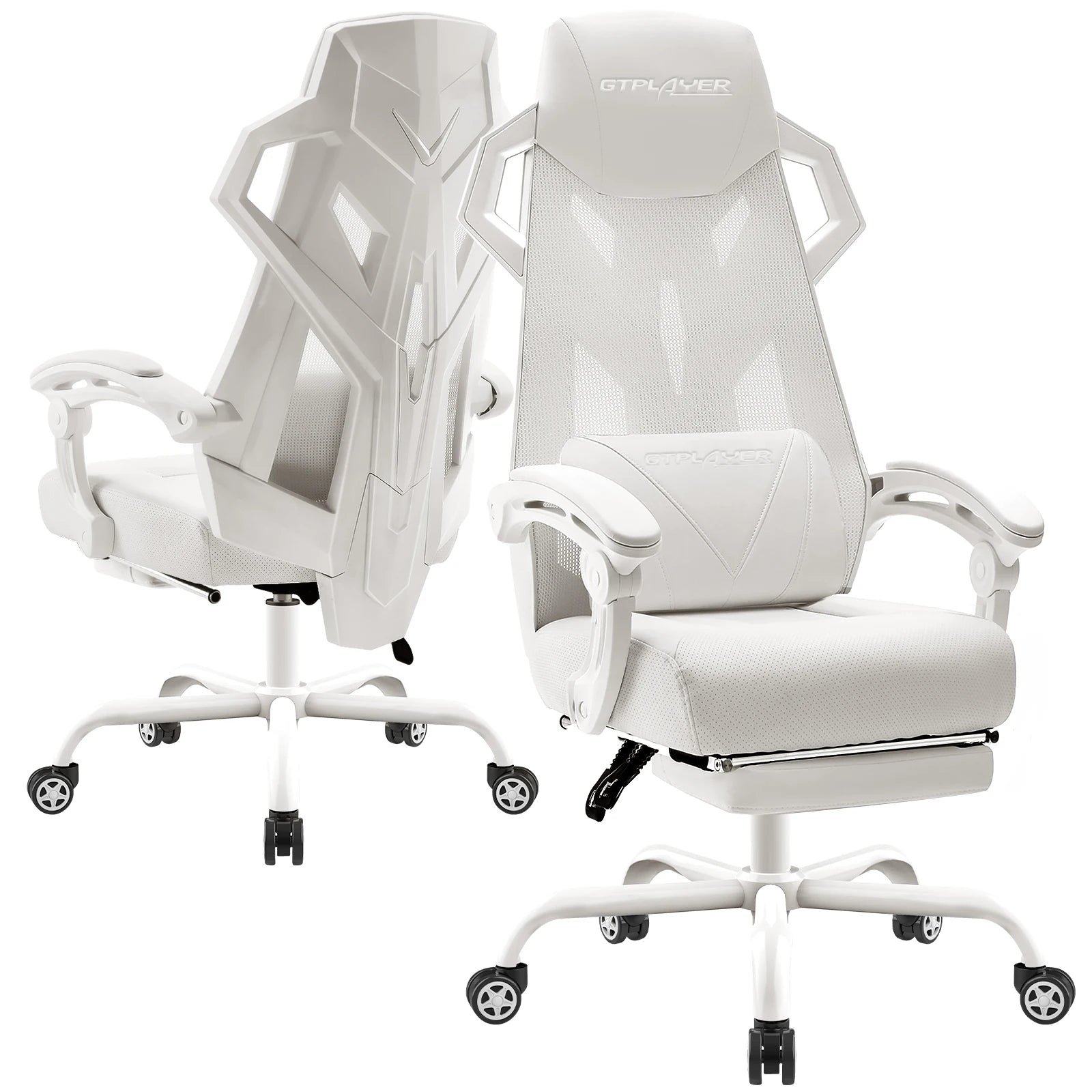 Ergonomische Mesh Bureaustoel met Lendensteun & Hoofdsteun – Verstelbare Gaming Stoel tot 150 kg