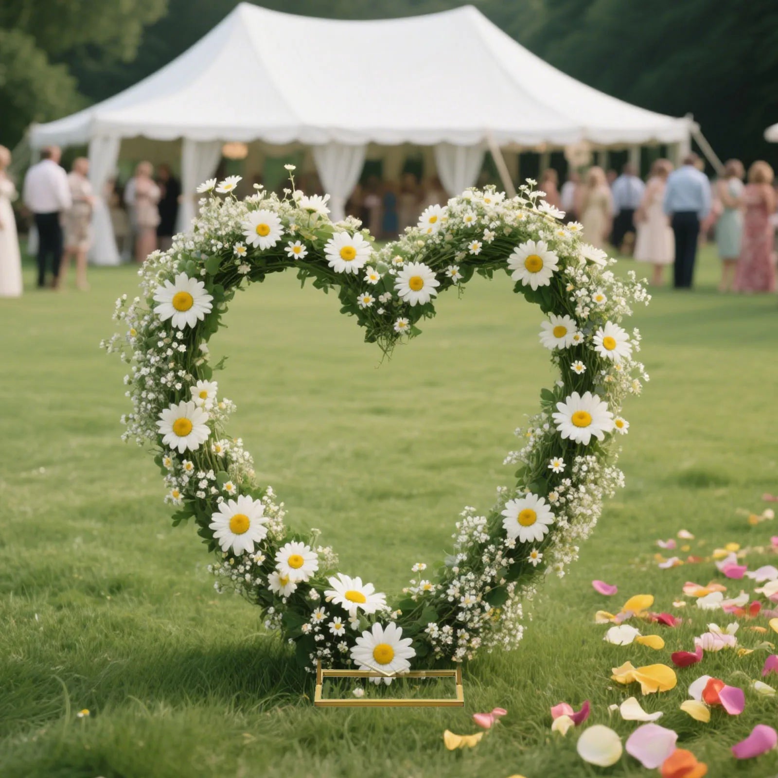 Gouden Ballonnenboog Frame – 2m/2,4m Feestdecoratie voor Bruiloften, Verjaardagen en Ceremonies – Herbruikbare Metaal Stand