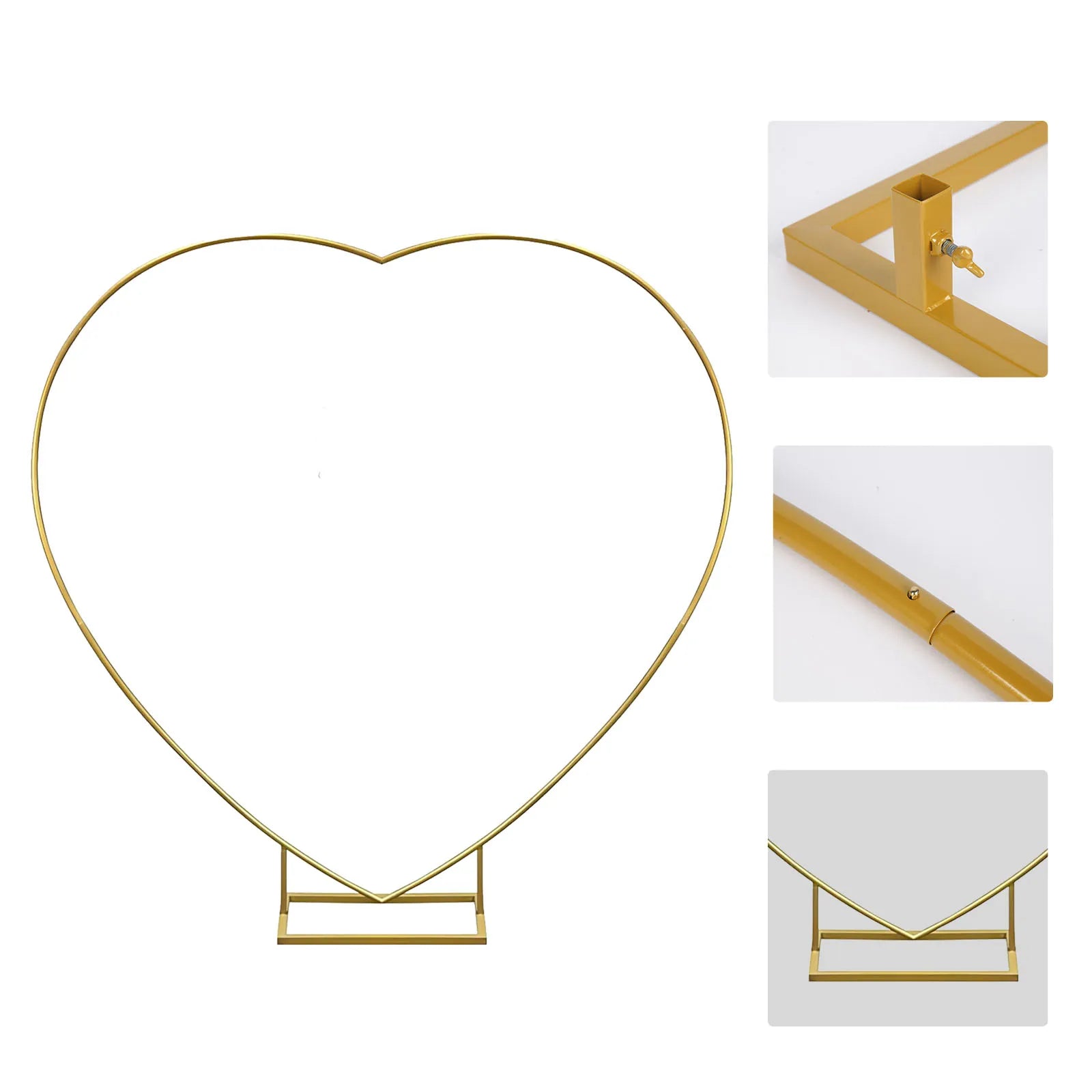 Gouden Ballonnenboog Frame – 2m/2,4m Feestdecoratie voor Bruiloften, Verjaardagen en Ceremonies – Herbruikbare Metaal Stand